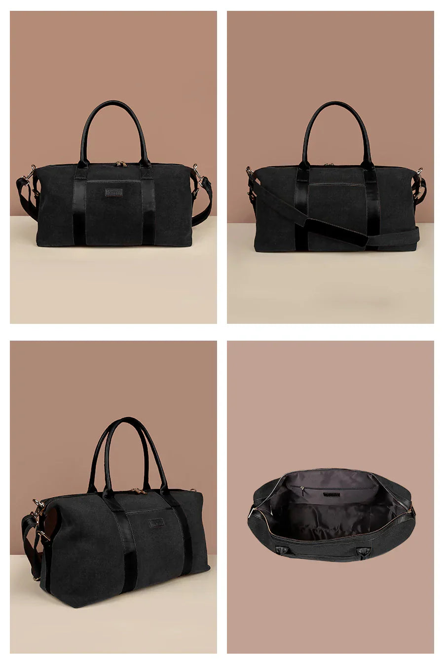 The House of Ganges - Joey Large Vegan Leather Duffle Bag For Men