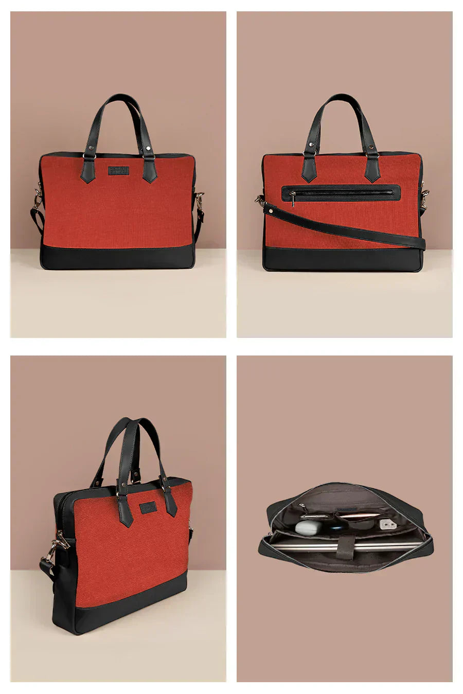 The House of Ganges - Ross Soft Jute 15 Inch Laptop Bag for Men