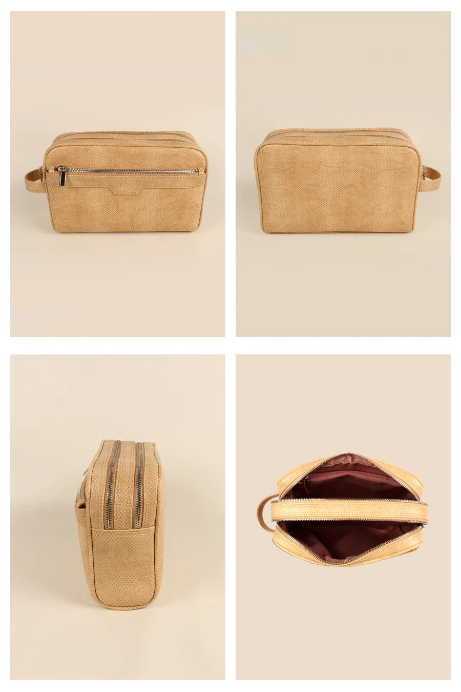 The House of Ganges - The Vegan Leather Travel Toiletry Pouch
