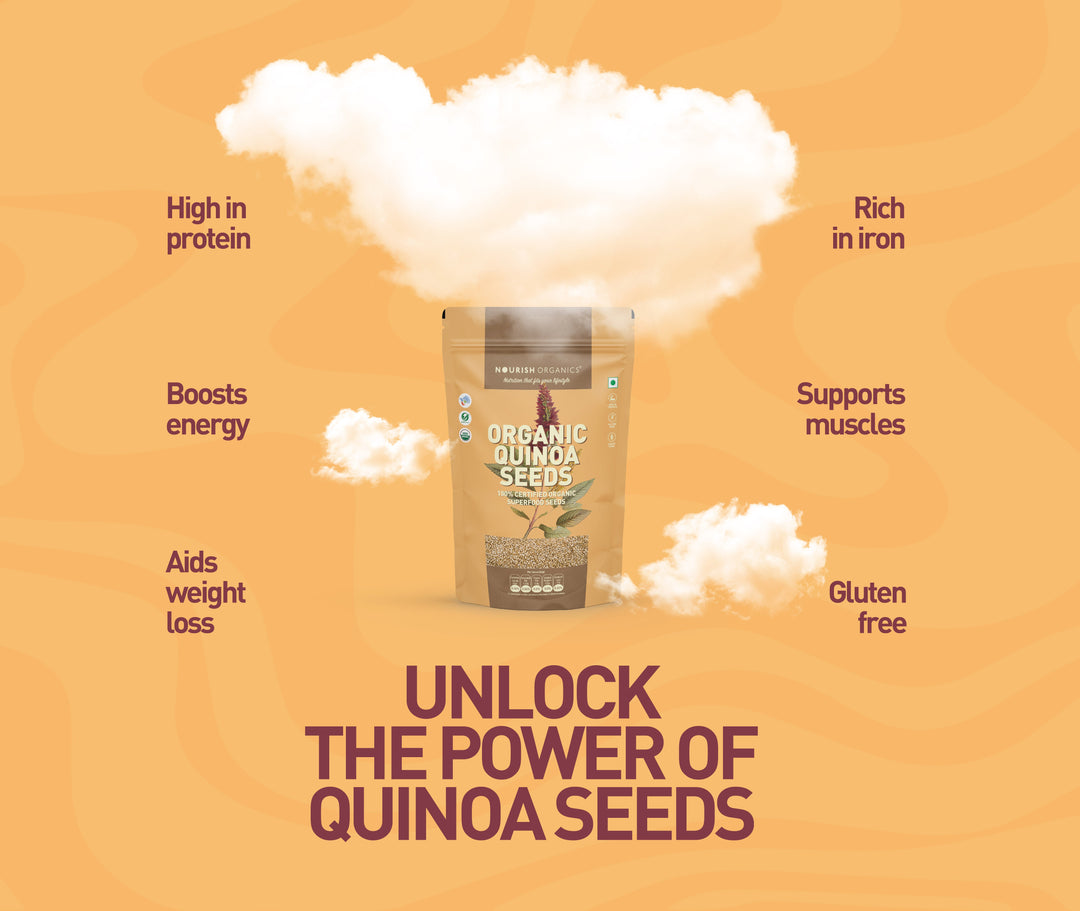 NOURISH ORGANICS Organic Quinoa Seeds – Protein-Rich Superfood | Nourish Organics