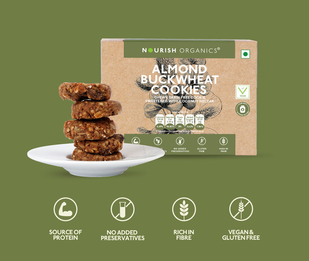 NOURISH ORGANICS Almond Buckwheat Cookies
