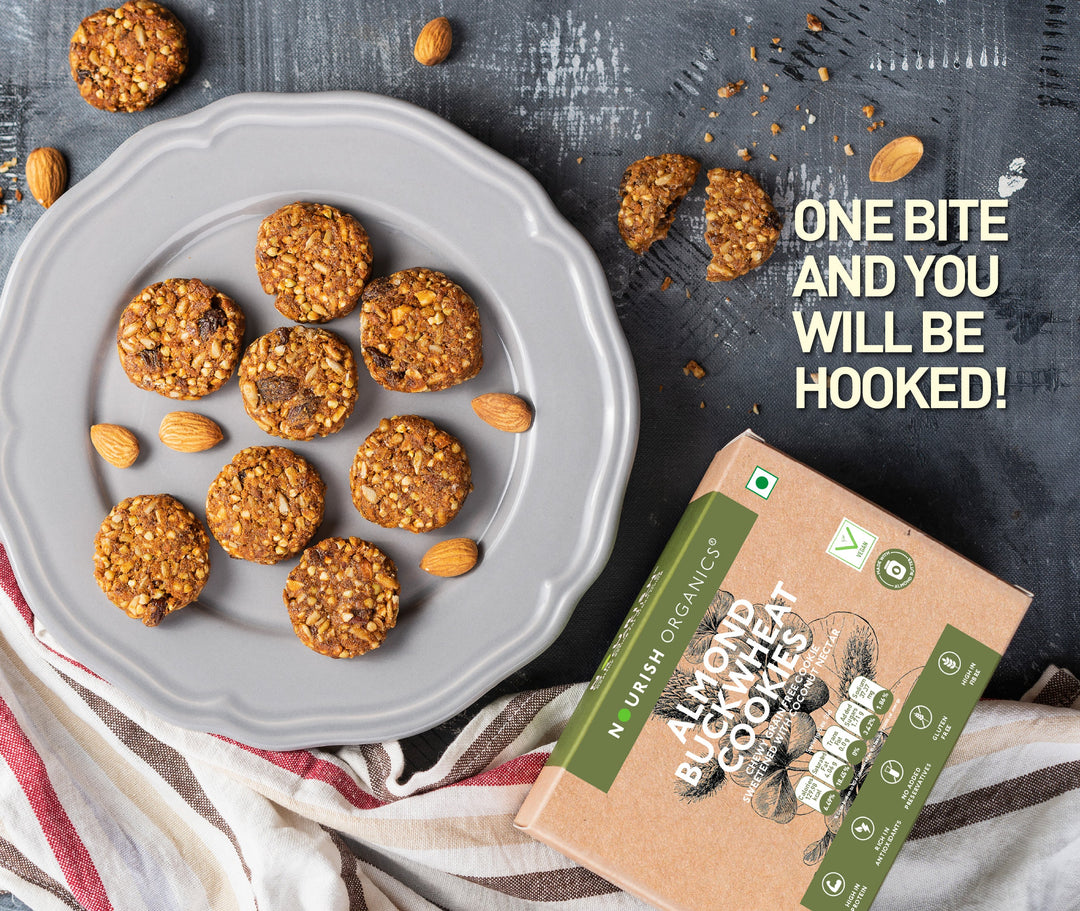 NOURISH ORGANICS Almond Buckwheat Cookies