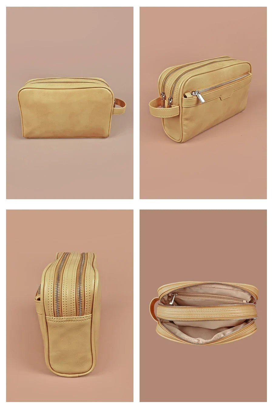 The House of Ganges - The Vegan Leather Travel Toiletry Pouch
