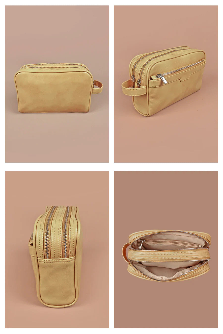 The House of Ganges - The Vegan Leather Travel Toiletry Pouch