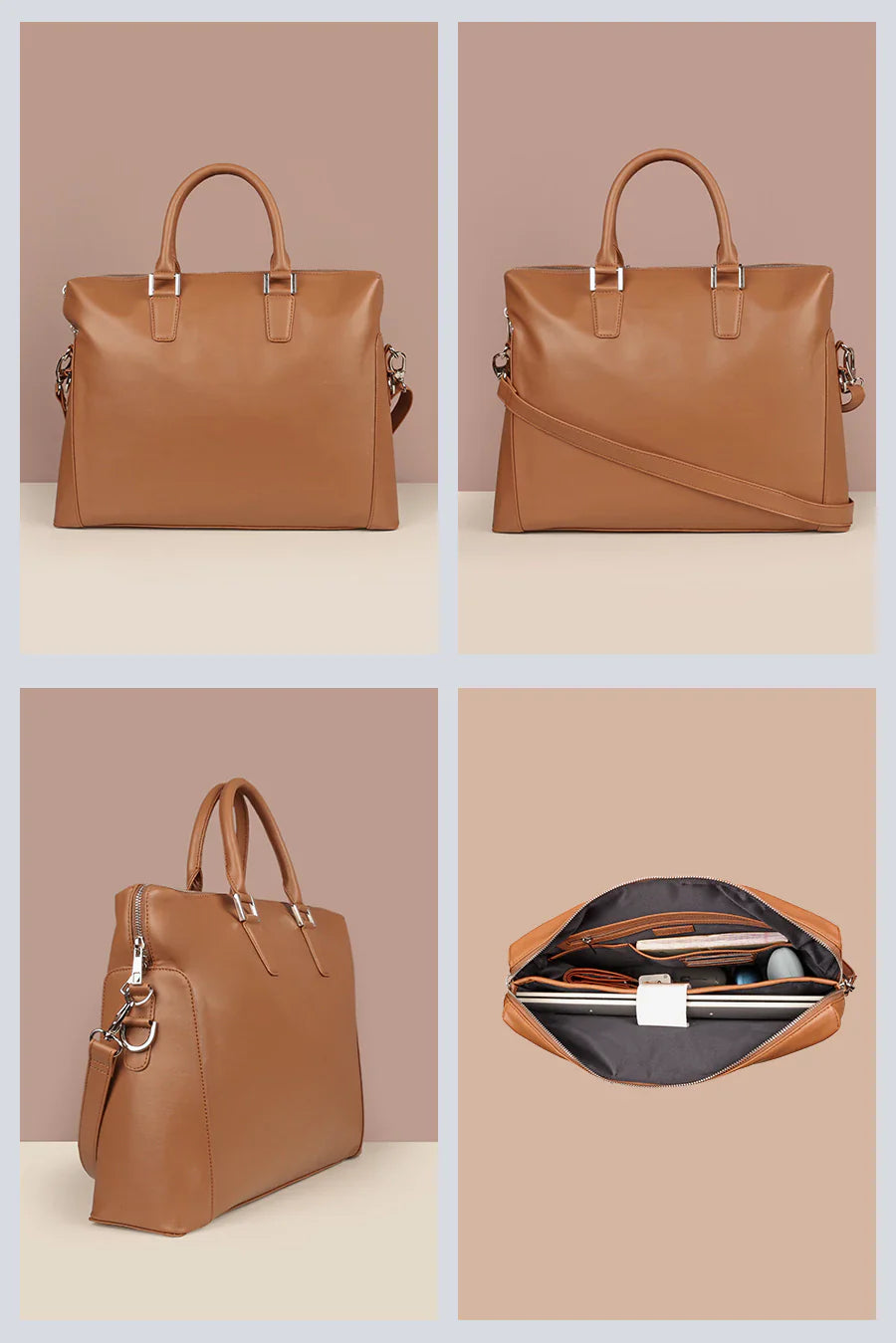 Will 15 Inch Vegan Leather Laptop Bag for Men