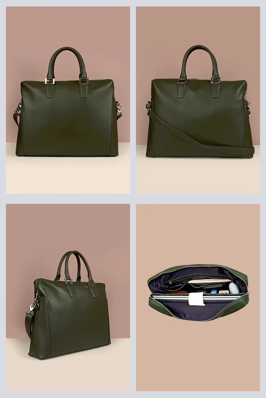 Will 15 Inch Vegan Leather Laptop Bag for Men