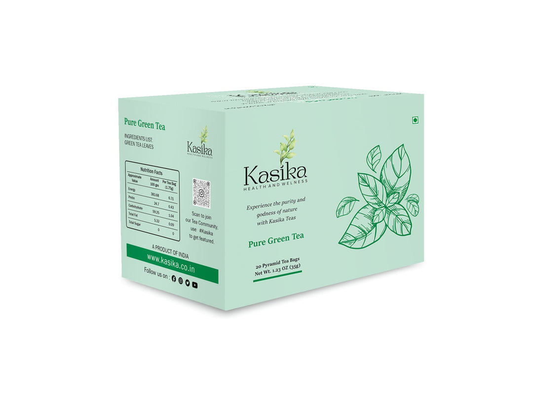 Kasika Pure Green Tea Leaves in Pyramid Tea