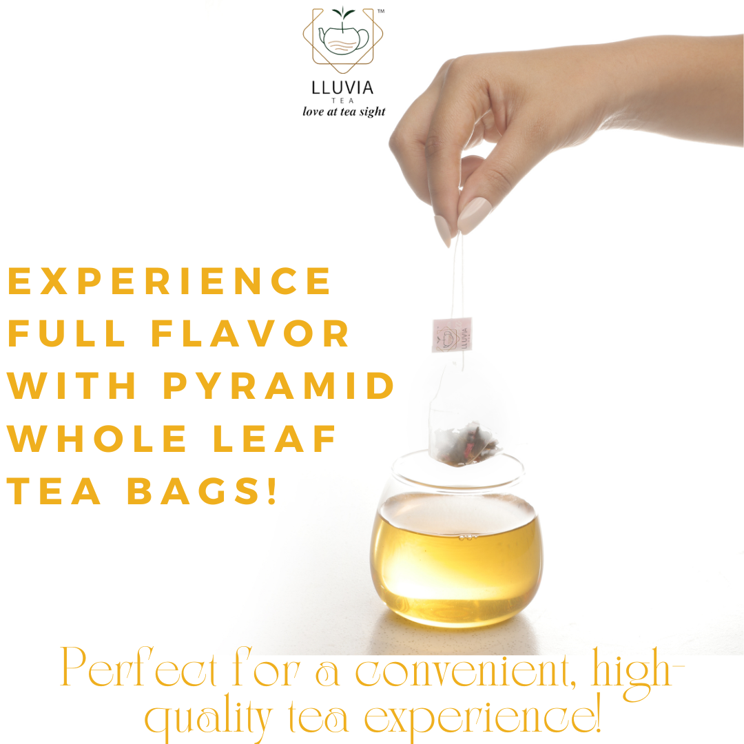 Lluvia Tea Floral Assorted Pack| Pyramid Tea bags| 6 Flavours in a box