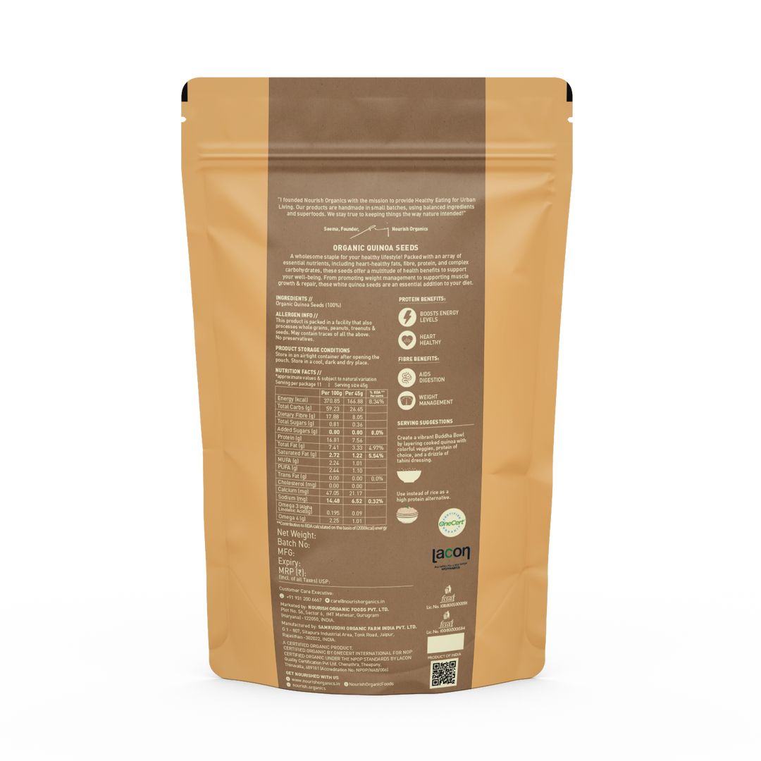 NOURISH ORGANICS Organic Quinoa Seeds (Pack of 2)