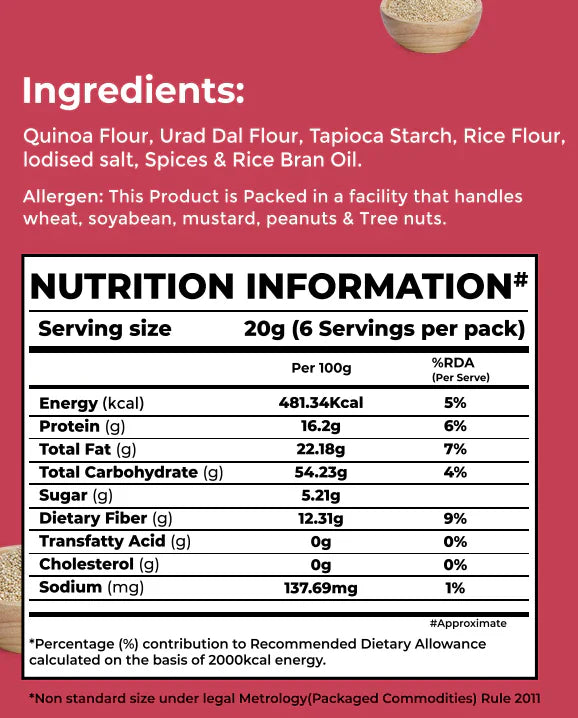 Bonvie Quinoa Chips - Jalapeno 125 gm