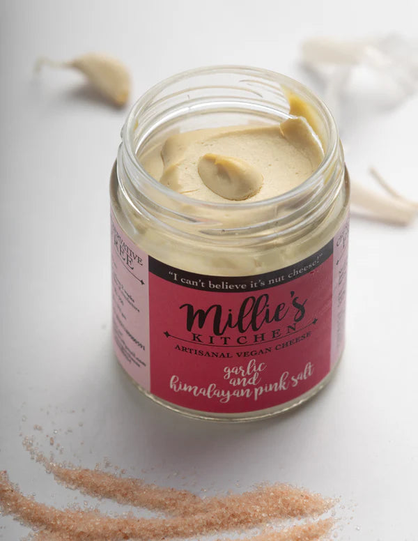 Millie's Vegan Cheese Garlic and Pink Himalayan Salt Cheese Spread
