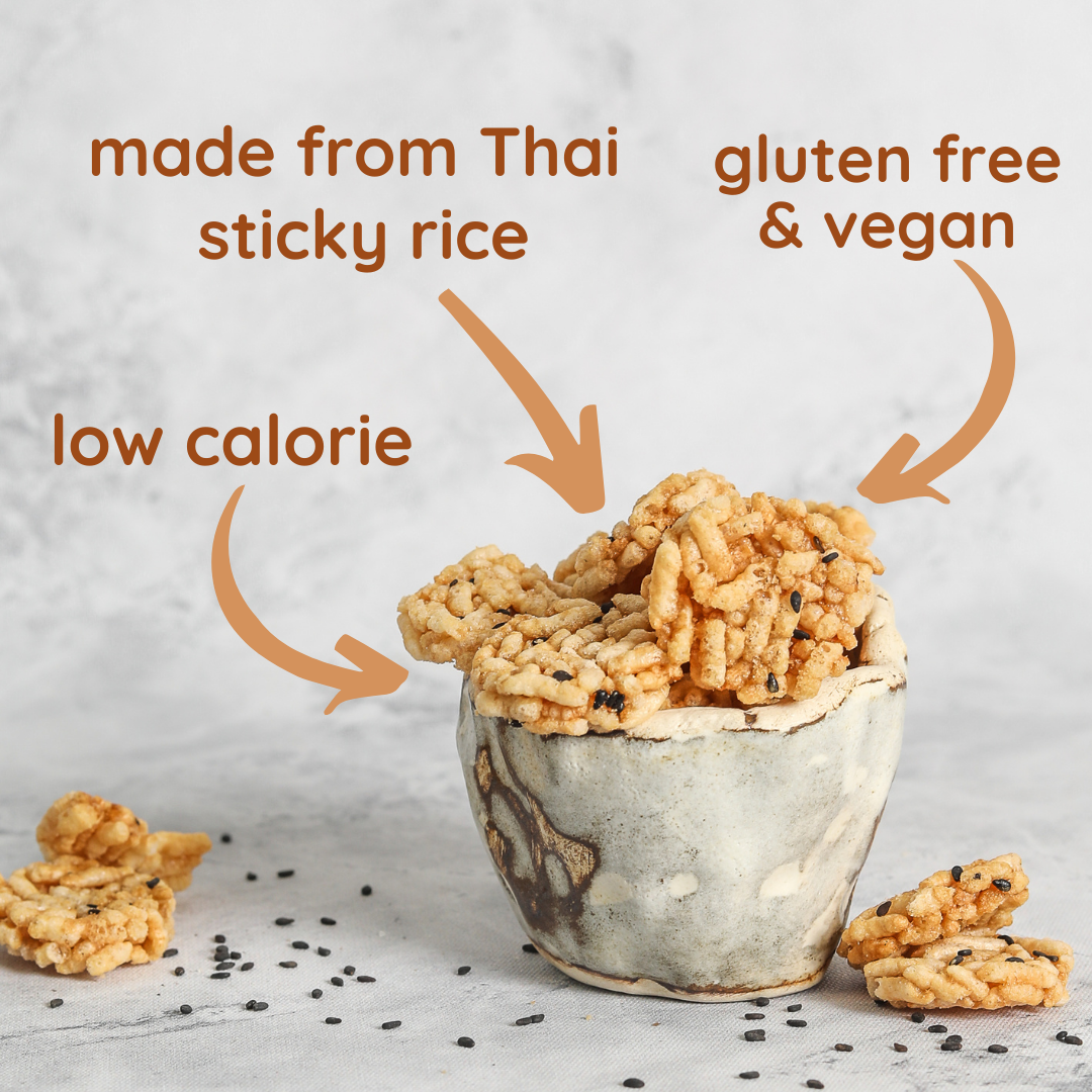 Natch Thai Rice Chips Variety Pack, 3 × 100 g