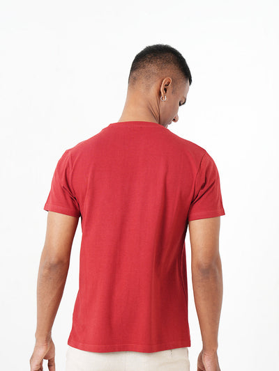 Monkstory Bamboo Cotton Crew Tee - Terracotta Red