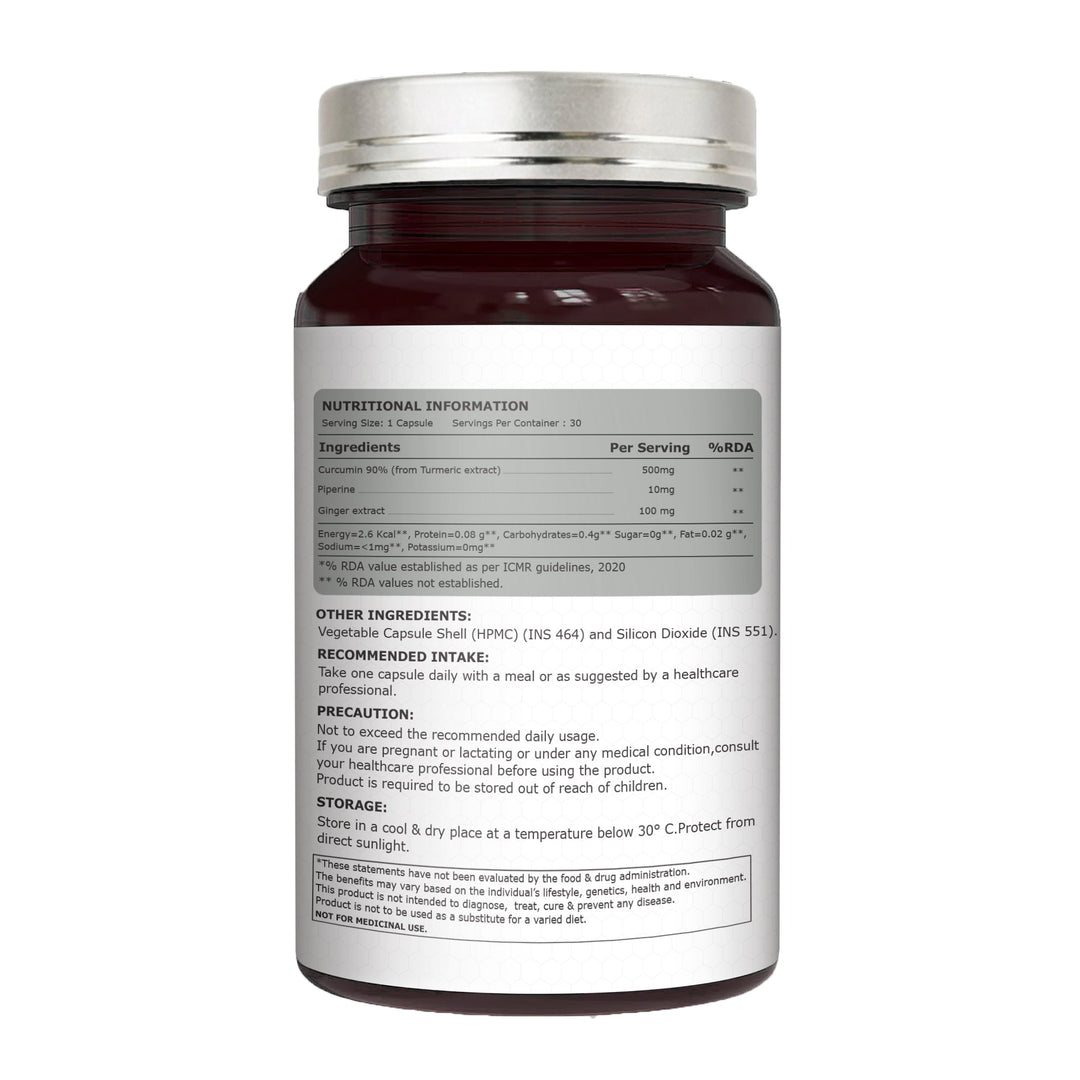 LipoMax Liposomal Curcumin 610mg with Ginger Extract & Piperine