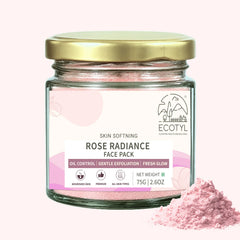 Ecotyl Rose Radiance Face Pack | Skin Glow & Brightening | 75g