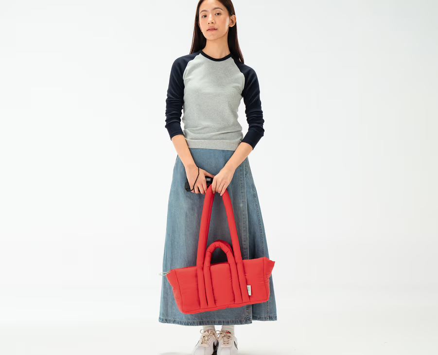 Puft Baguette Bag(Brown,Colourblock,Evergreen,Periwinkle,Red)