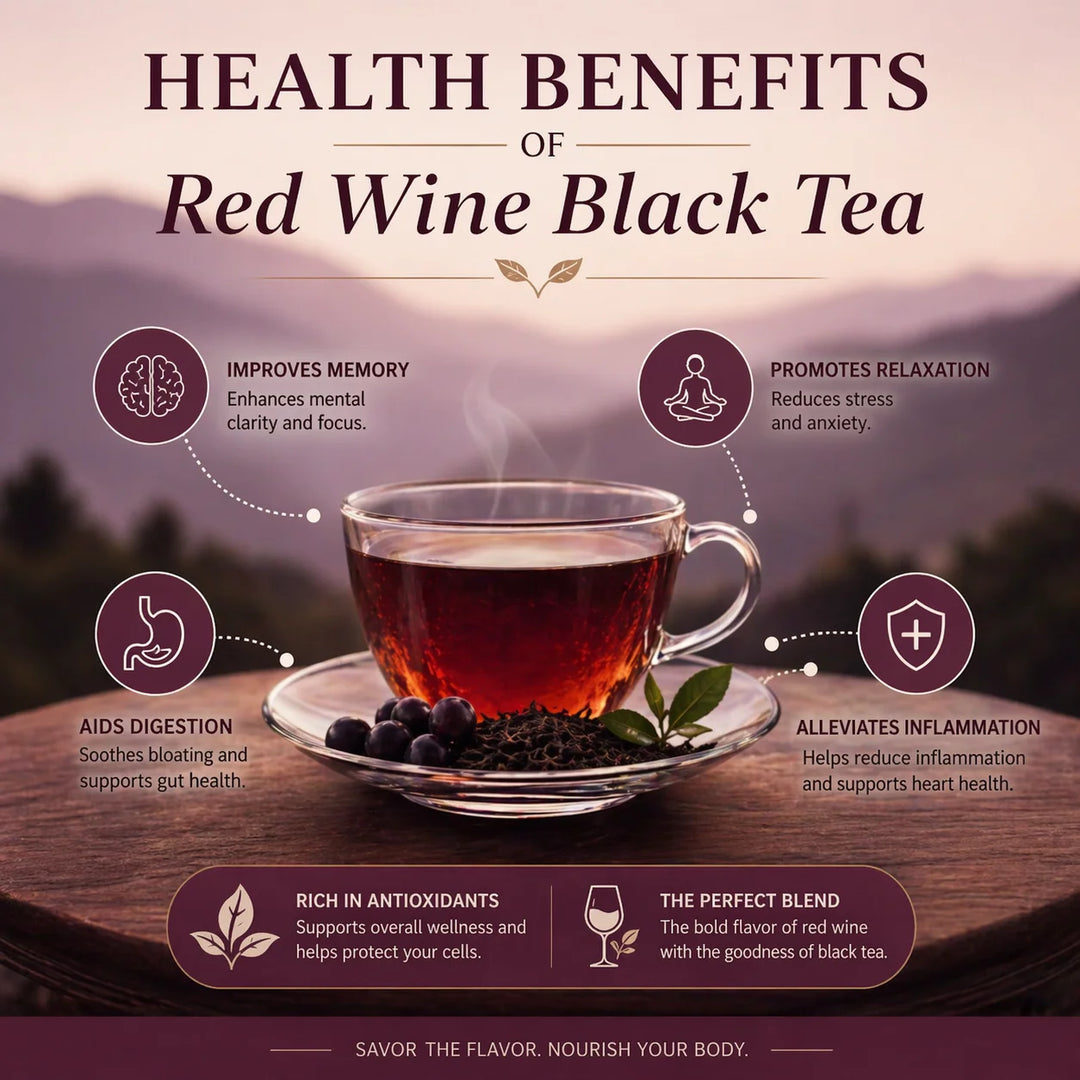 Saakya Red Wine Black Tea | Darjeeling Grape Black Tea | 50g
