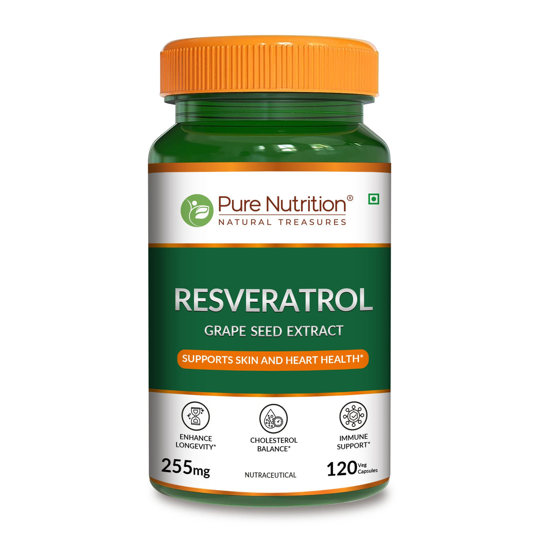 Resveratrol with Grape Seed Extract | Antioxidant Support  255mg