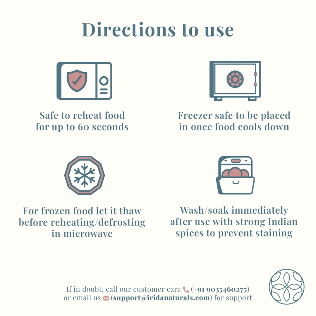 Irida Naturals Rice Husk And Bamboo Fiber Airtight Storage Container For Kitchen