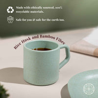Irida Naturals Rice Husk And Bamboo Fiber Cute Coffee Mugs