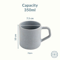 Irida Naturals Rice Husk And Bamboo Fiber Cute Coffee Mugs