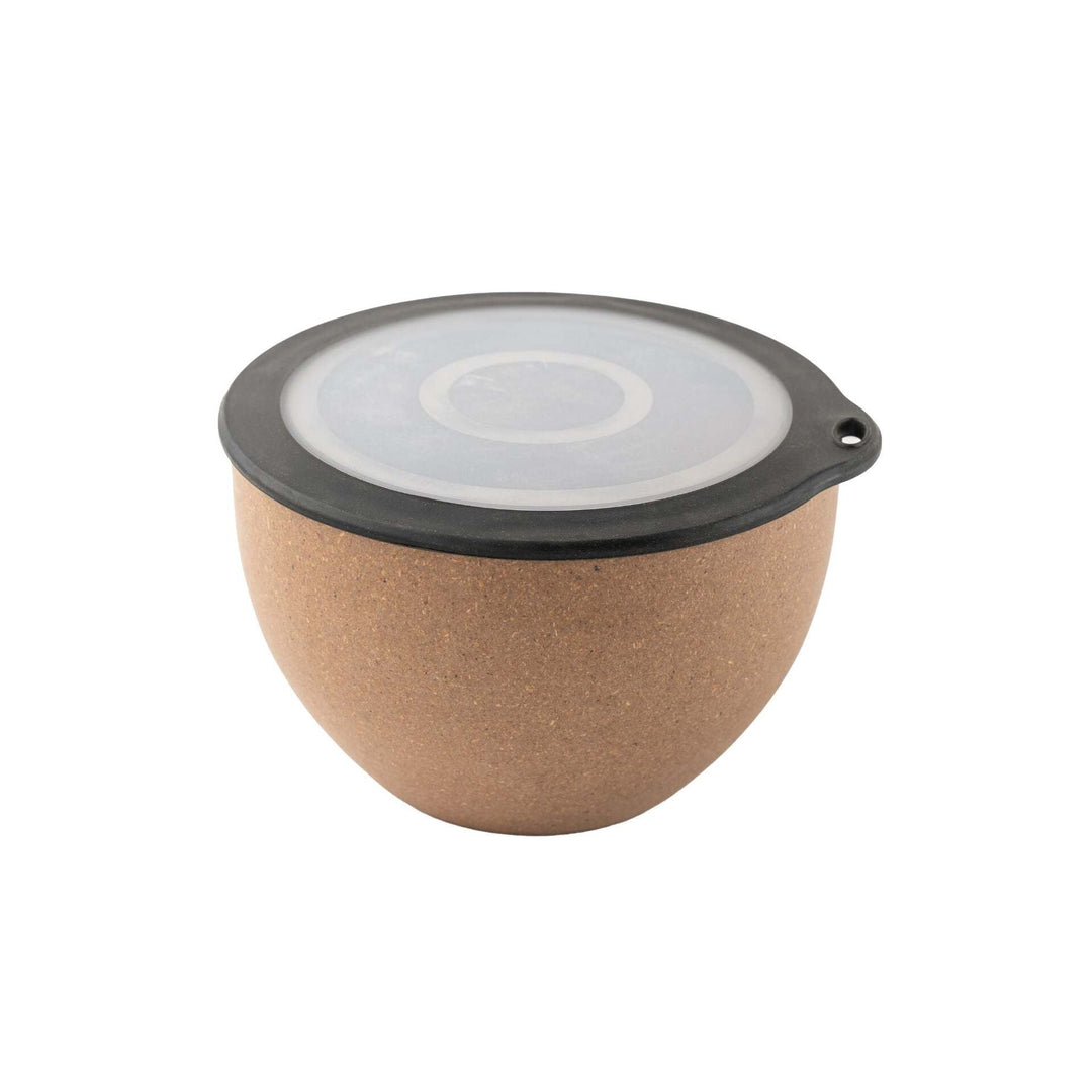 Irida Naturals Rice Husk And Bamboo Fiber Serving Bowl With Lid- 1.6L