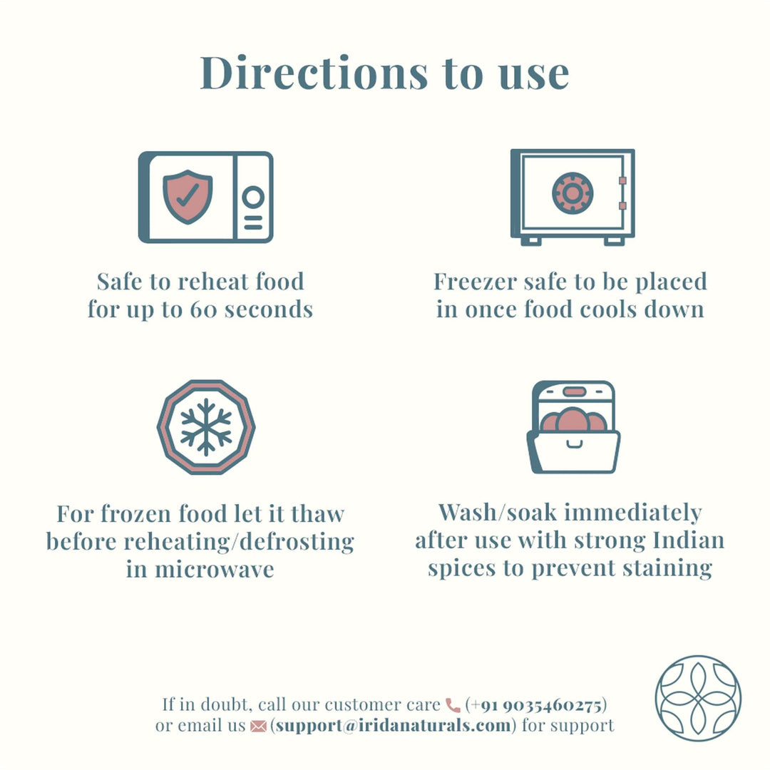 Irida Naturals Rice Husk And Bamboo Fiber Serving Bowl With Lid- 1.6L