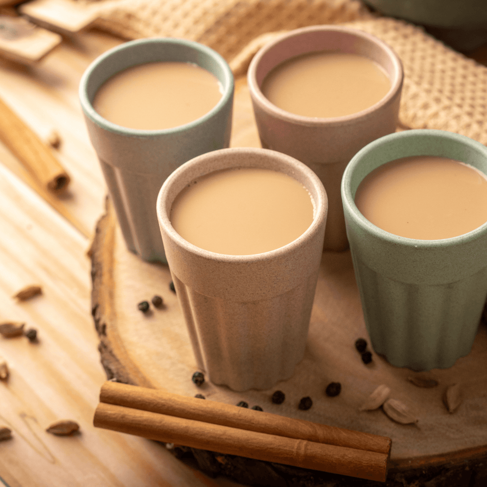 Irida Naturals Rice Husk Cutting Chai Cups