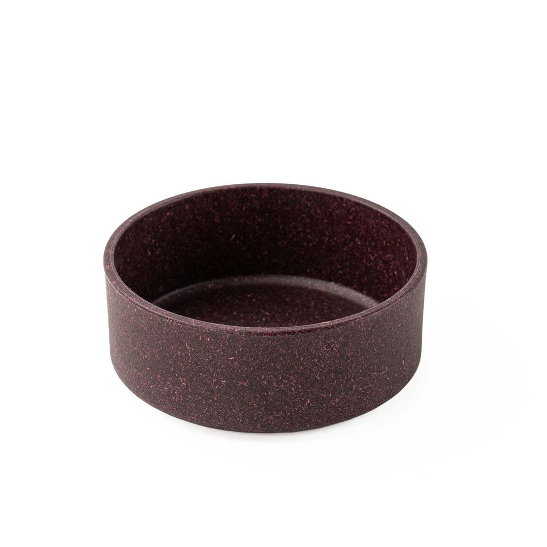 Irida Naturals Rice Husk Dog Bowls Round - Deep Purple