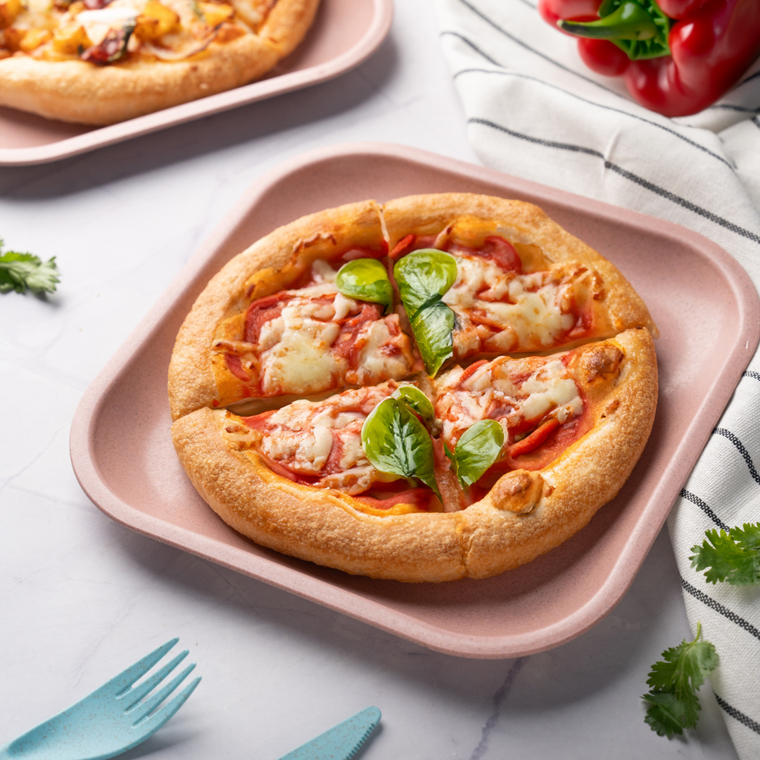 Rice Husk Snack Plates Set of 4