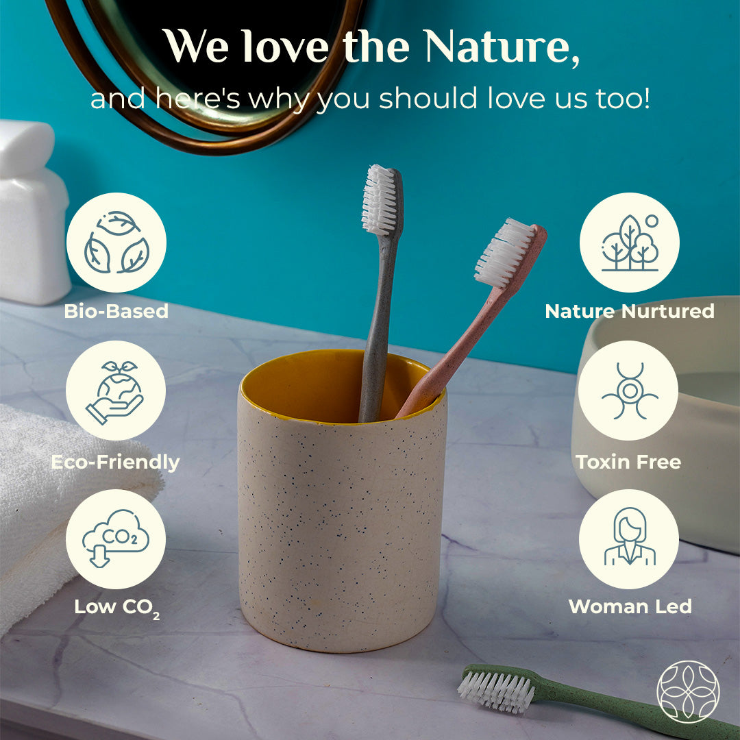 Irida Naturals Rice Husk Tooth Brushes