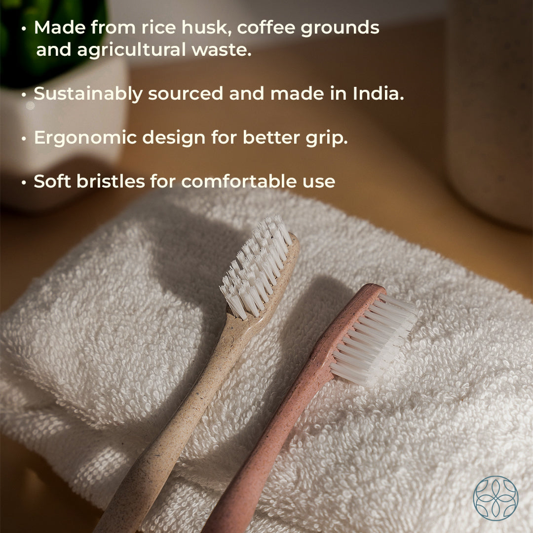 Irida Naturals Rice Husk Tooth Brushes