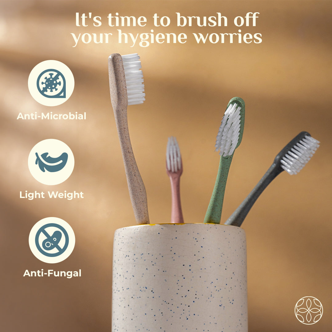 Irida Naturals Rice Husk Tooth Brushes