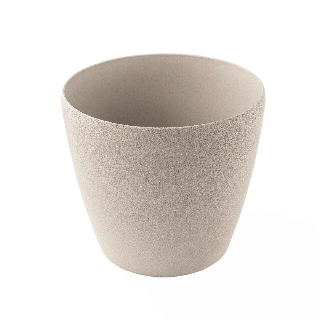 Irida Naturals Rice Husk and Bamboo Fiber Lily Pot and Planter - 7"- Set of 2