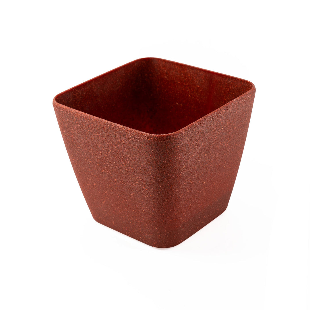 Irida Naturals Rice Husk and Bamboo Fiber Sakura Pot and Planter - 7"- Set of 2