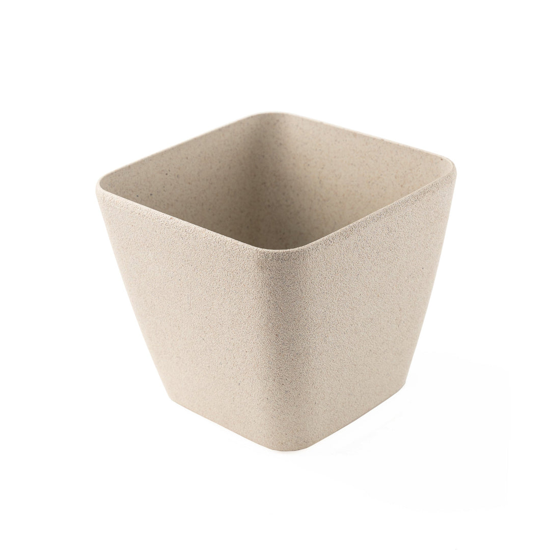 Irida Naturals Rice Husk and Bamboo Fiber Sakura Pot and Planter - 7"- Set of 2