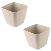 Irida Naturals Rice Husk and Bamboo Fiber Sakura Pot and Planter - 9