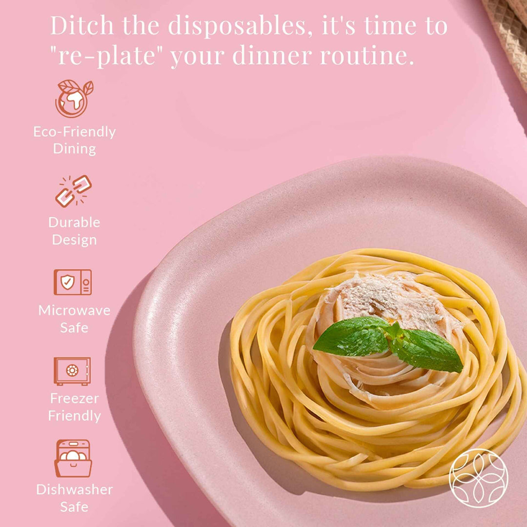 Rice husk And Bamboo Fiber Dinner Plates 11