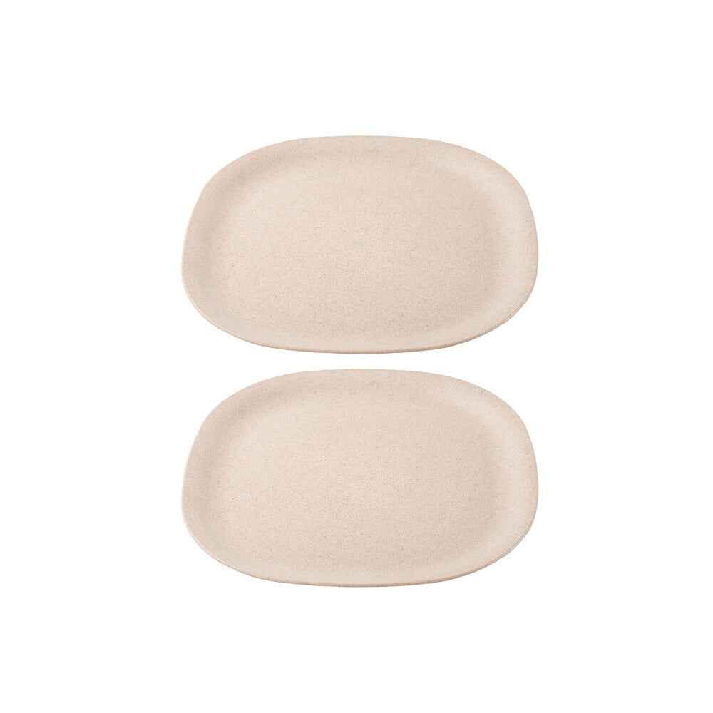 Irida Naturals Rice husk And Bamboo Fiber Dinner Plates 9 "