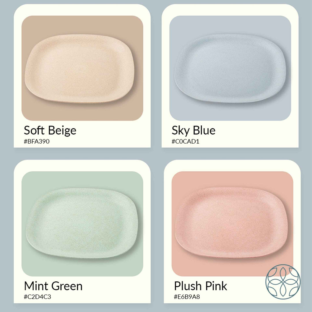 Rice husk And Bamboo Fiber Dinner Plates 9