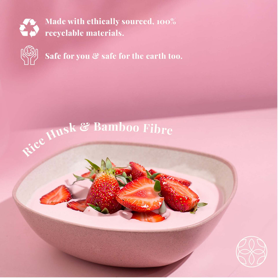 Irida Naturals Rice husk And Bamboo Fiber Multipurpose Snack Bowls