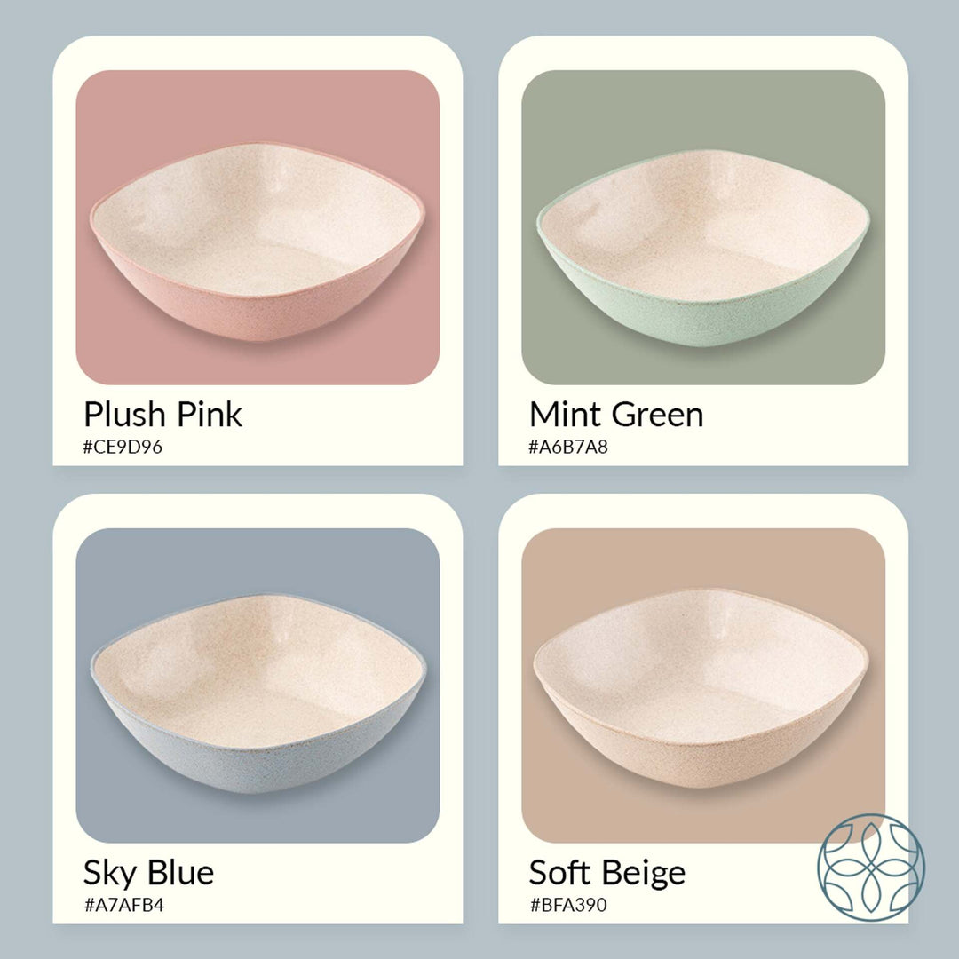 Irida Naturals Rice husk And Bamboo Fiber Multipurpose Snack Bowls