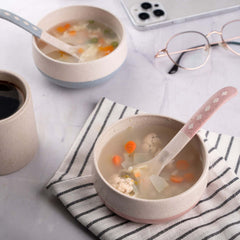 Irida Naturals Rice husk And Bamboo Fiber Soup Bowls With Spoons