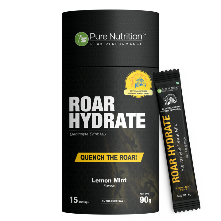 Roar Hydrate Electrolyte Drink Mix  Lemon Mint | Hydration & Performance