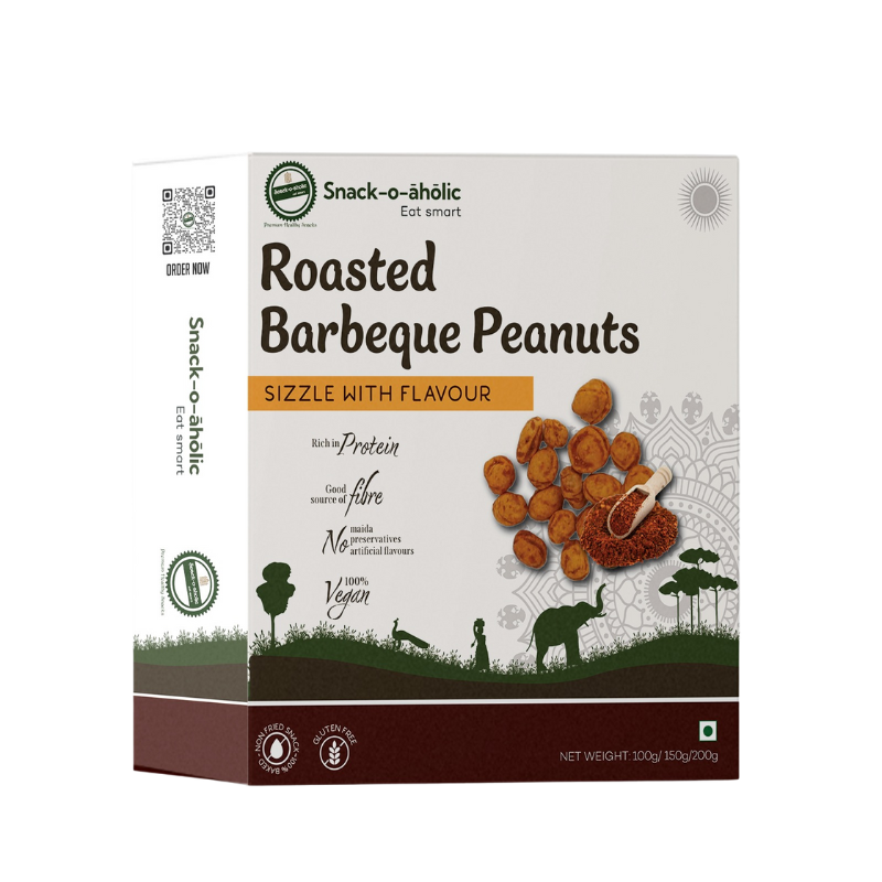 Snack-O-Aholic Roasted Barbeque Peanut Pack of 3