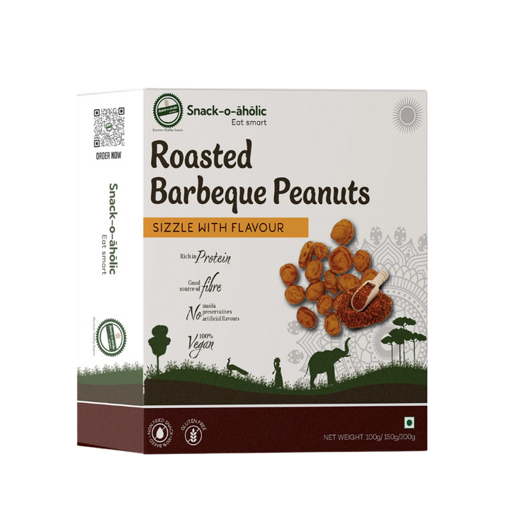 Snack-O-Aholic Roasted Barbeque Peanut Pack of 3