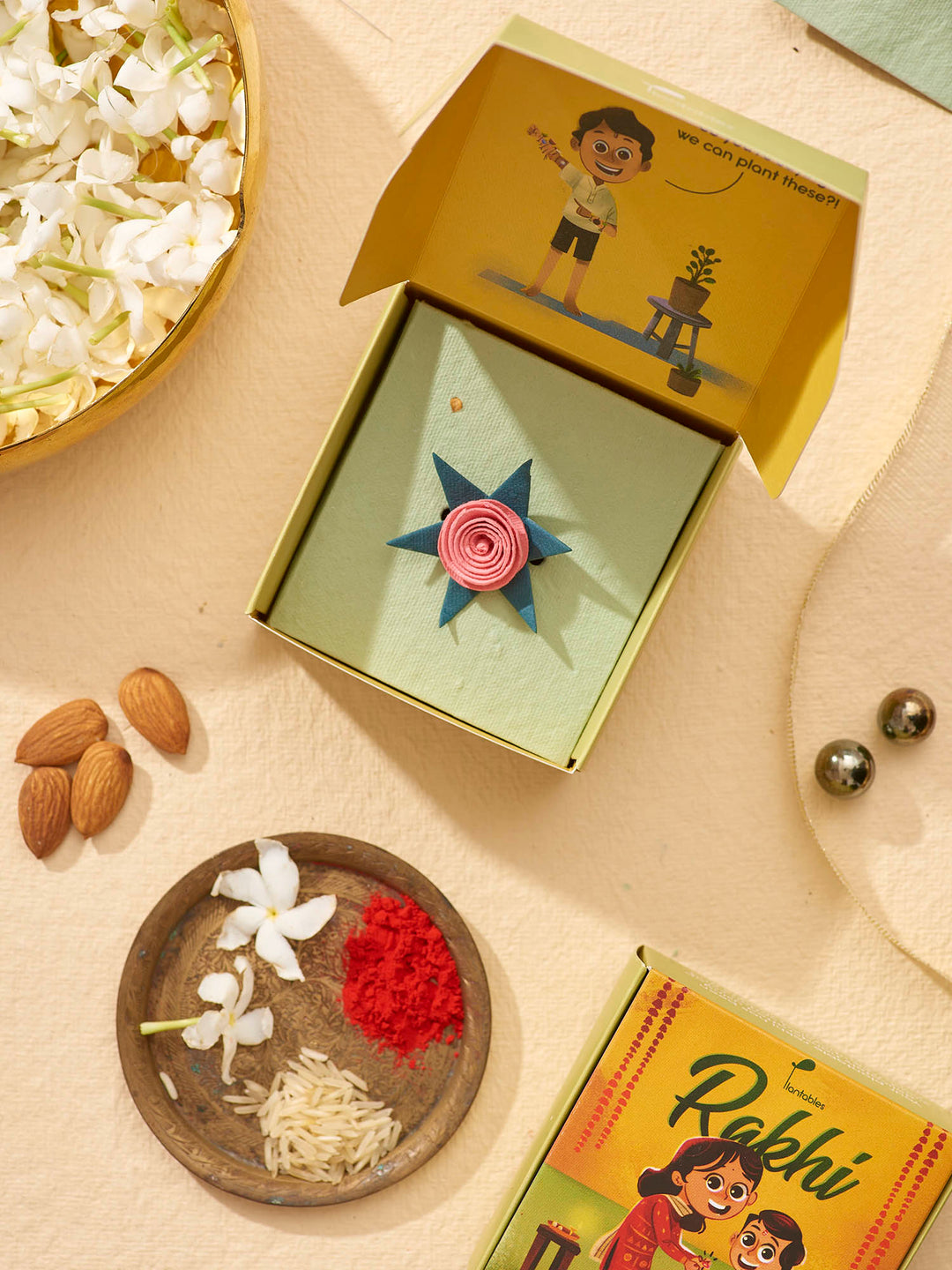 Plantables Rakhi en Rose