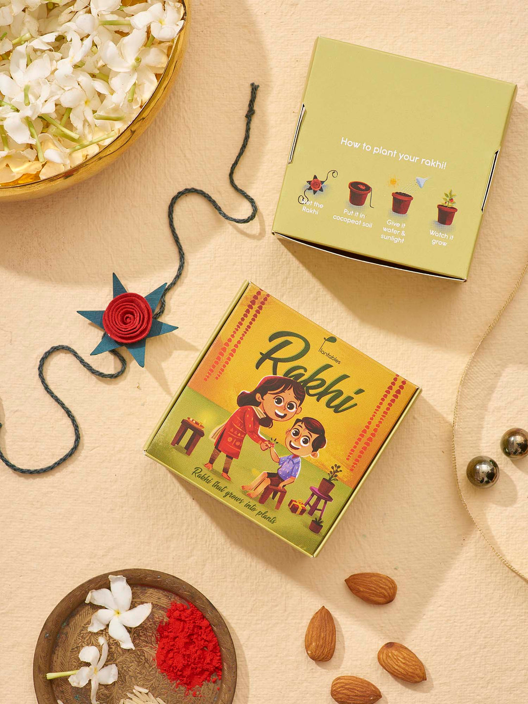 Plantables Rakhi en Rose