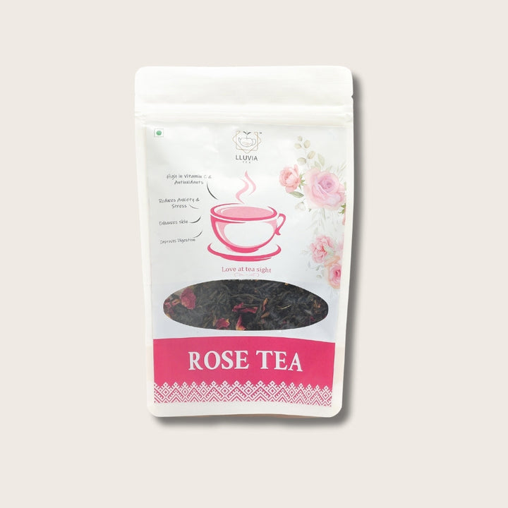 Lluvia Tea Rose tea zipper| high in vitamins & antioxidants| 50g