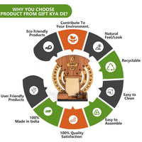 Gift Kya De Infinite Circular Calendar With Pen, Card Holder | Clock And Photo Frame Options Available | Desk Accessories